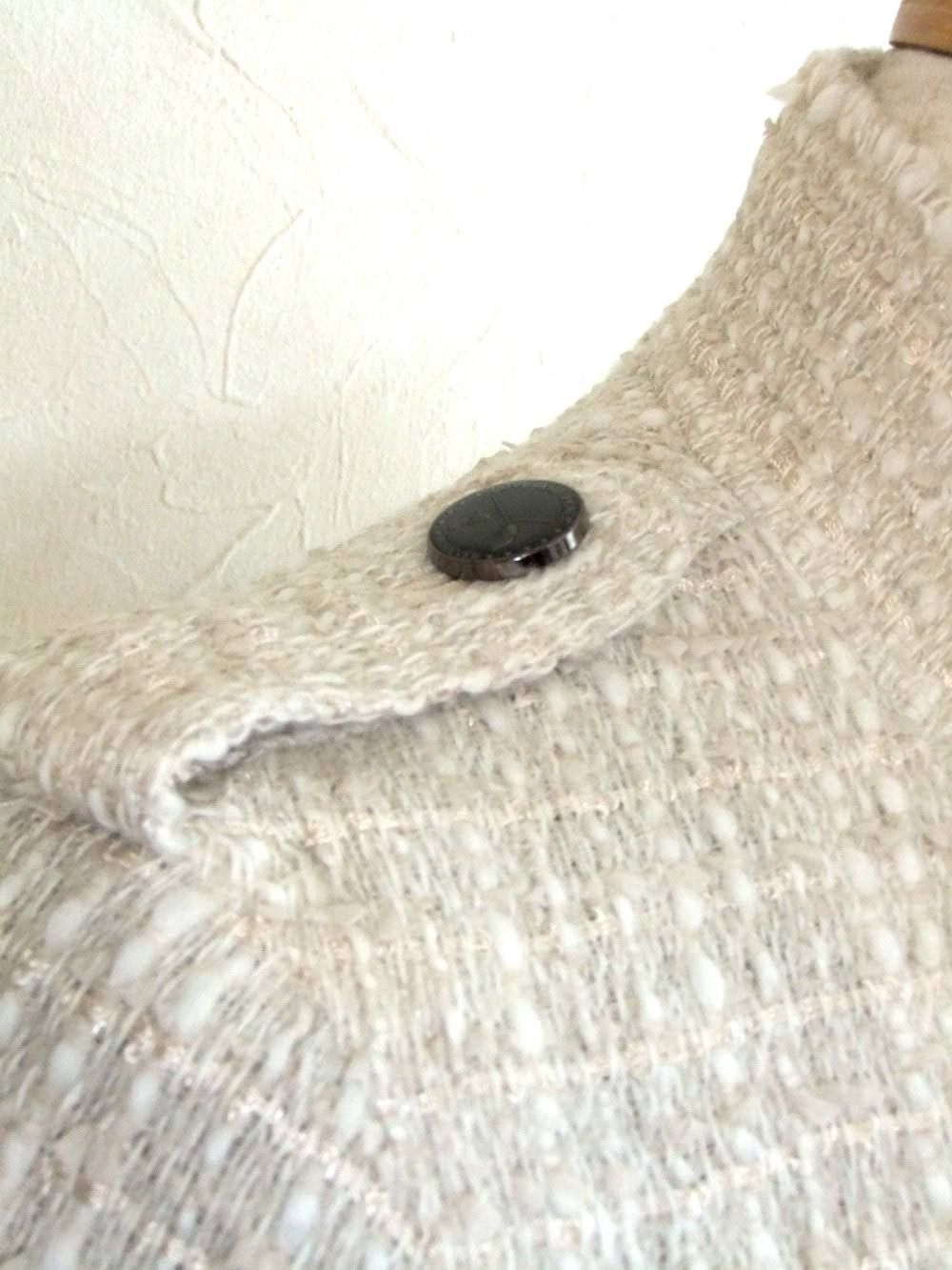 FANCY TWEED MILITARY JACKET