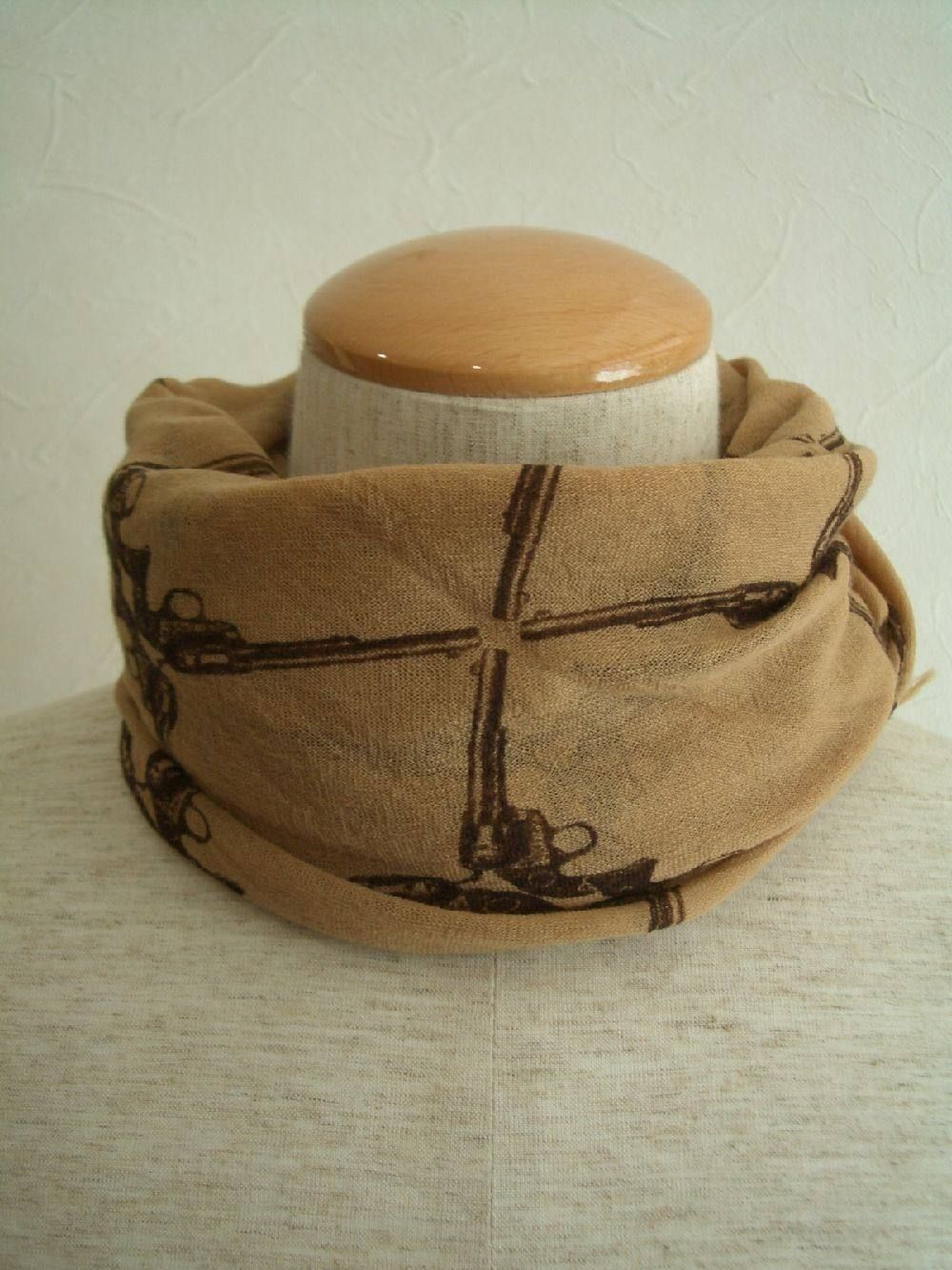SUPER WOOL GAUZE STOLE (be)