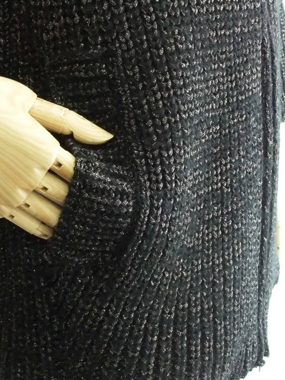 HERNO (ヘルノ) ラメ ニット 7分袖 ダウン ジャケット
