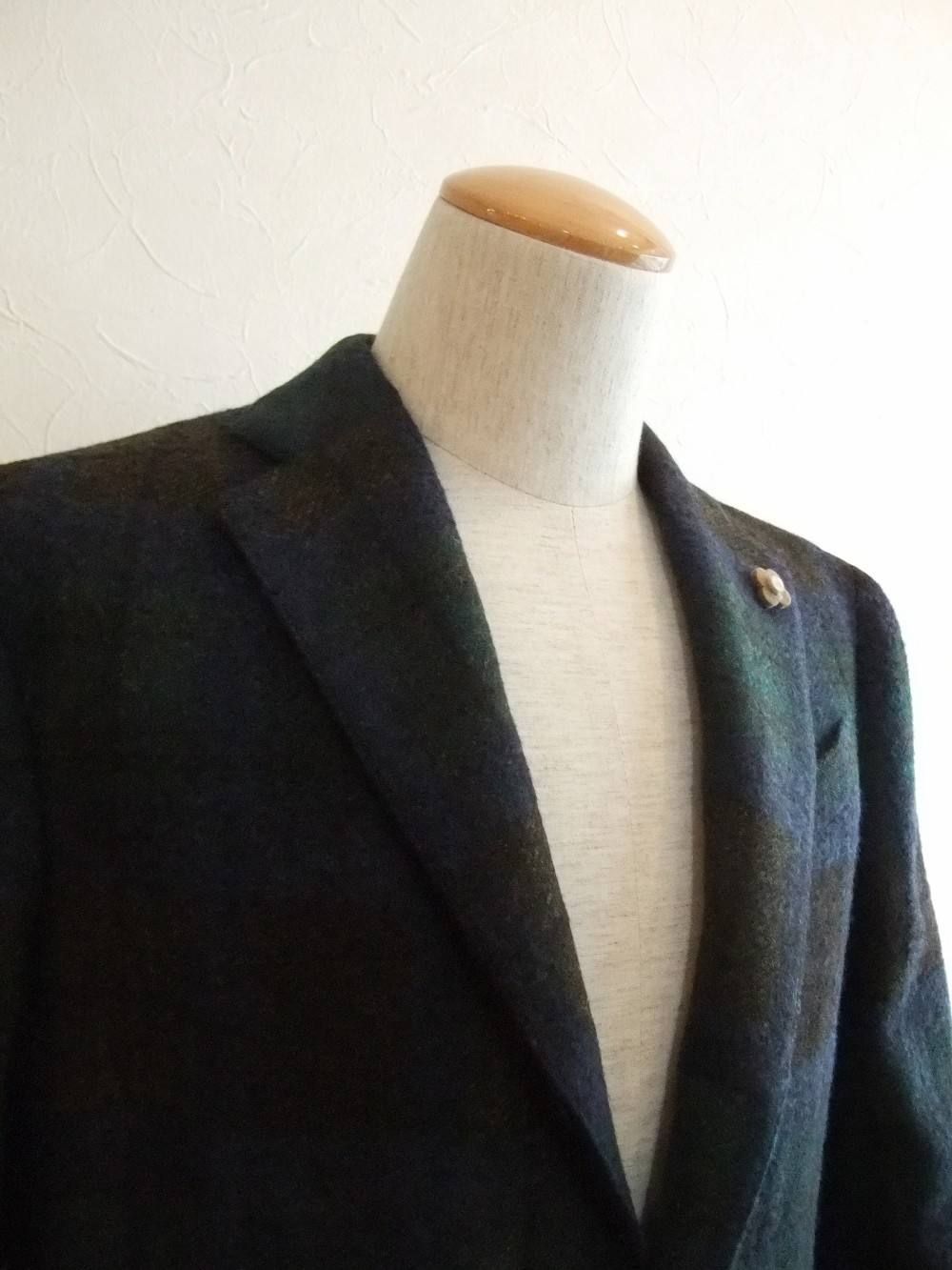 3B WOOL CHECK JACKET 903Q-A45564