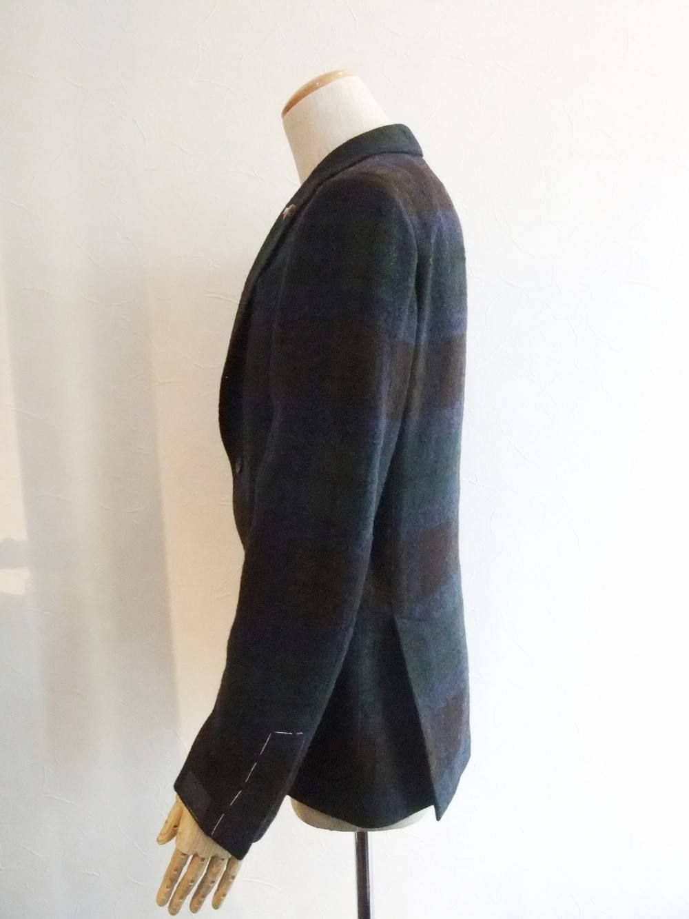 3B WOOL CHECK JACKET 903Q-A45564