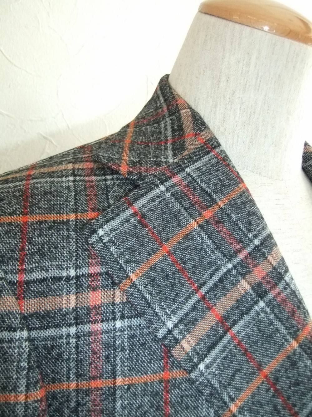 WOOL CHECK JACKET