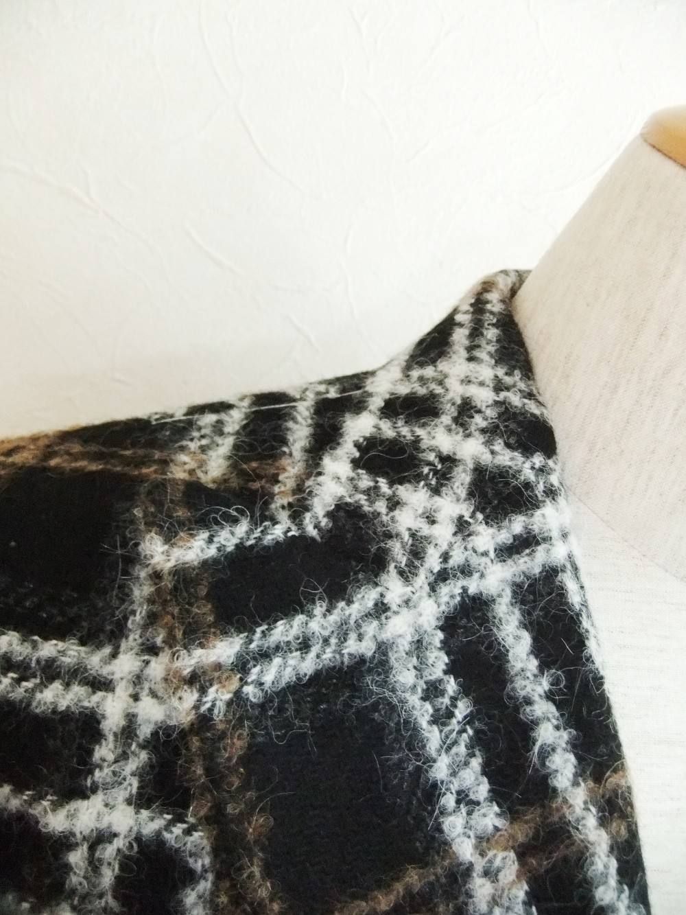 WOOL BOUCLE CHECK JACKET  G50033BO-G5476/604