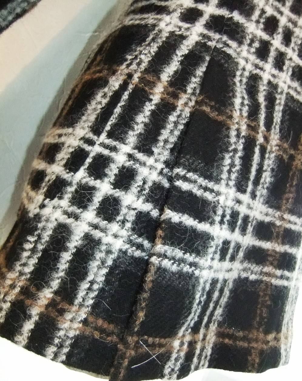 WOOL BOUCLE CHECK JACKET  G50033BO-G5476/604