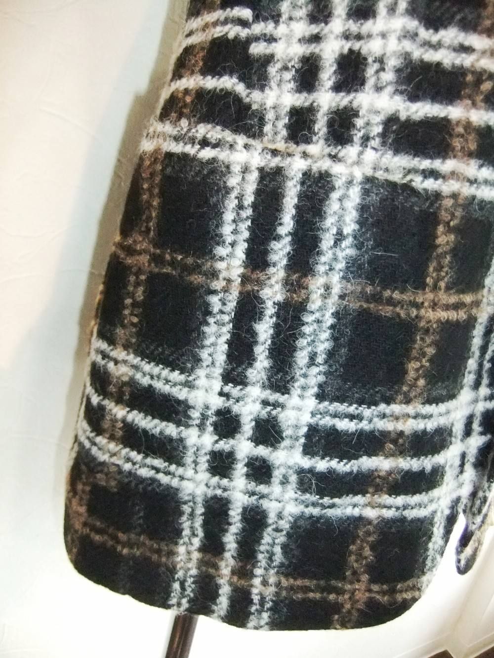 WOOL BOUCLE CHECK JACKET  G50033BO-G5476/604