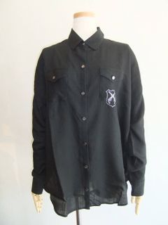 WOOL TWILL WIDE SHIRT