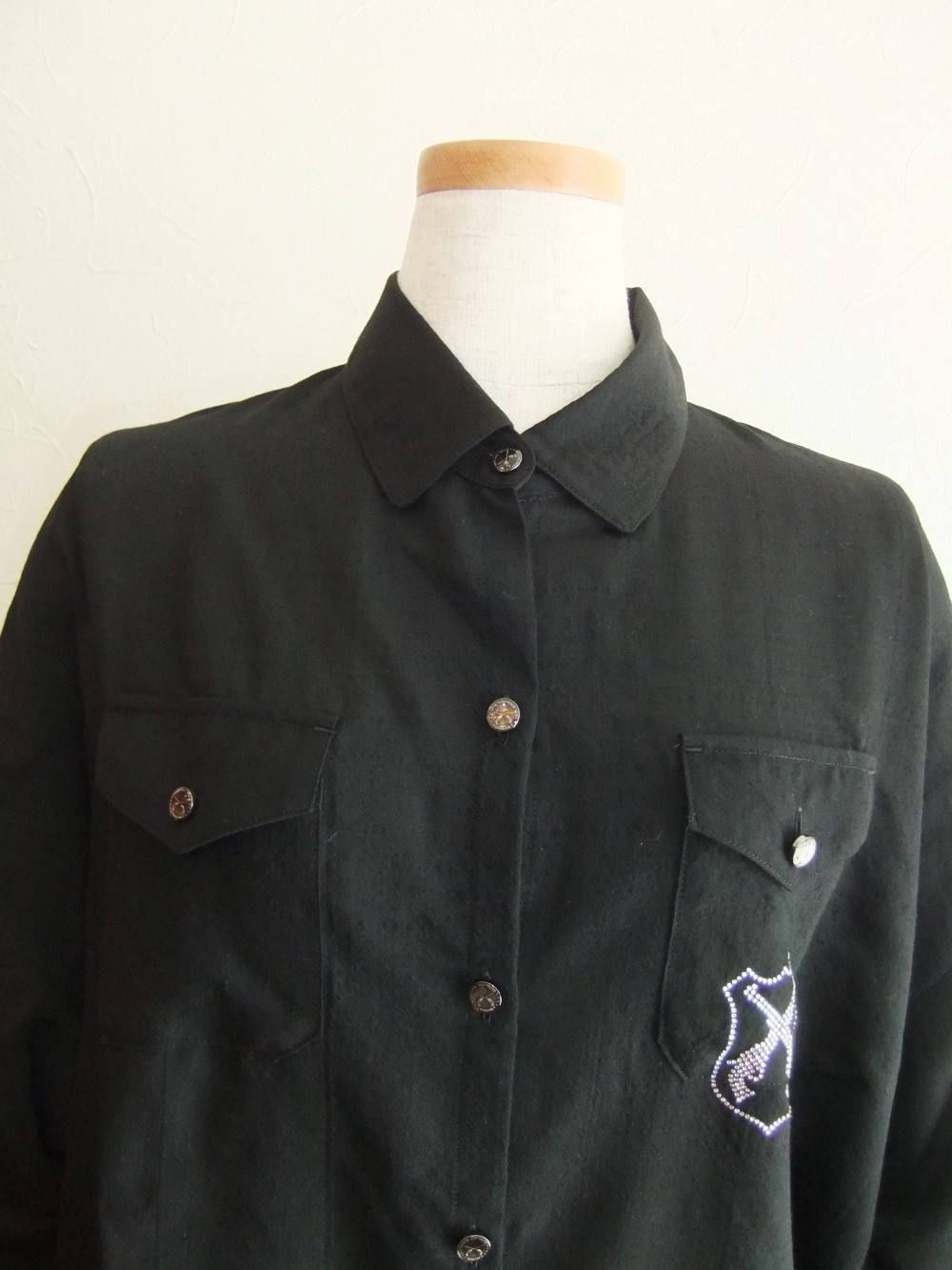 WOOL TWILL WIDE SHIRT