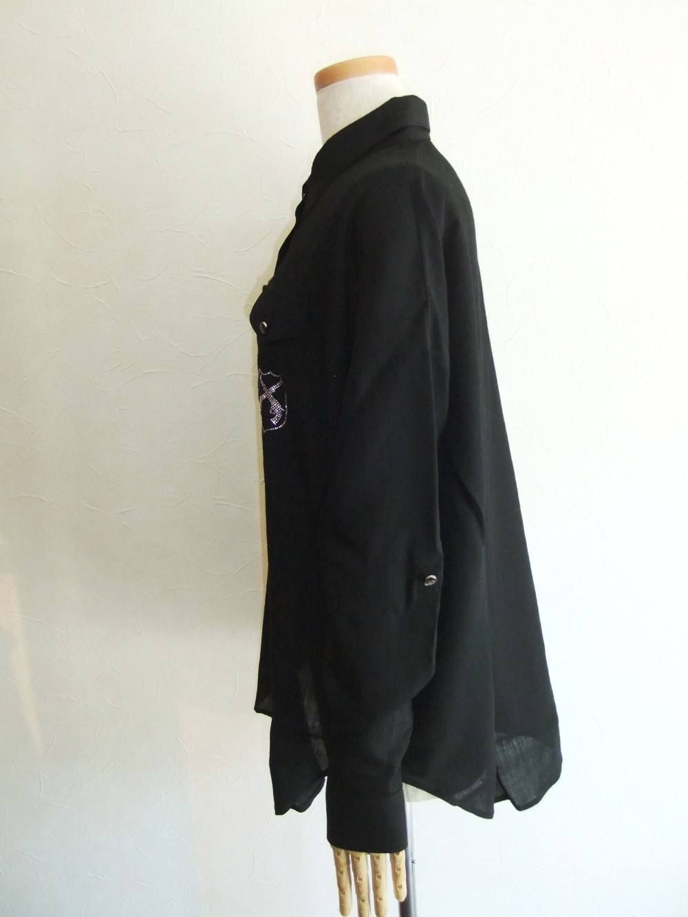 WOOL TWILL WIDE SHIRT