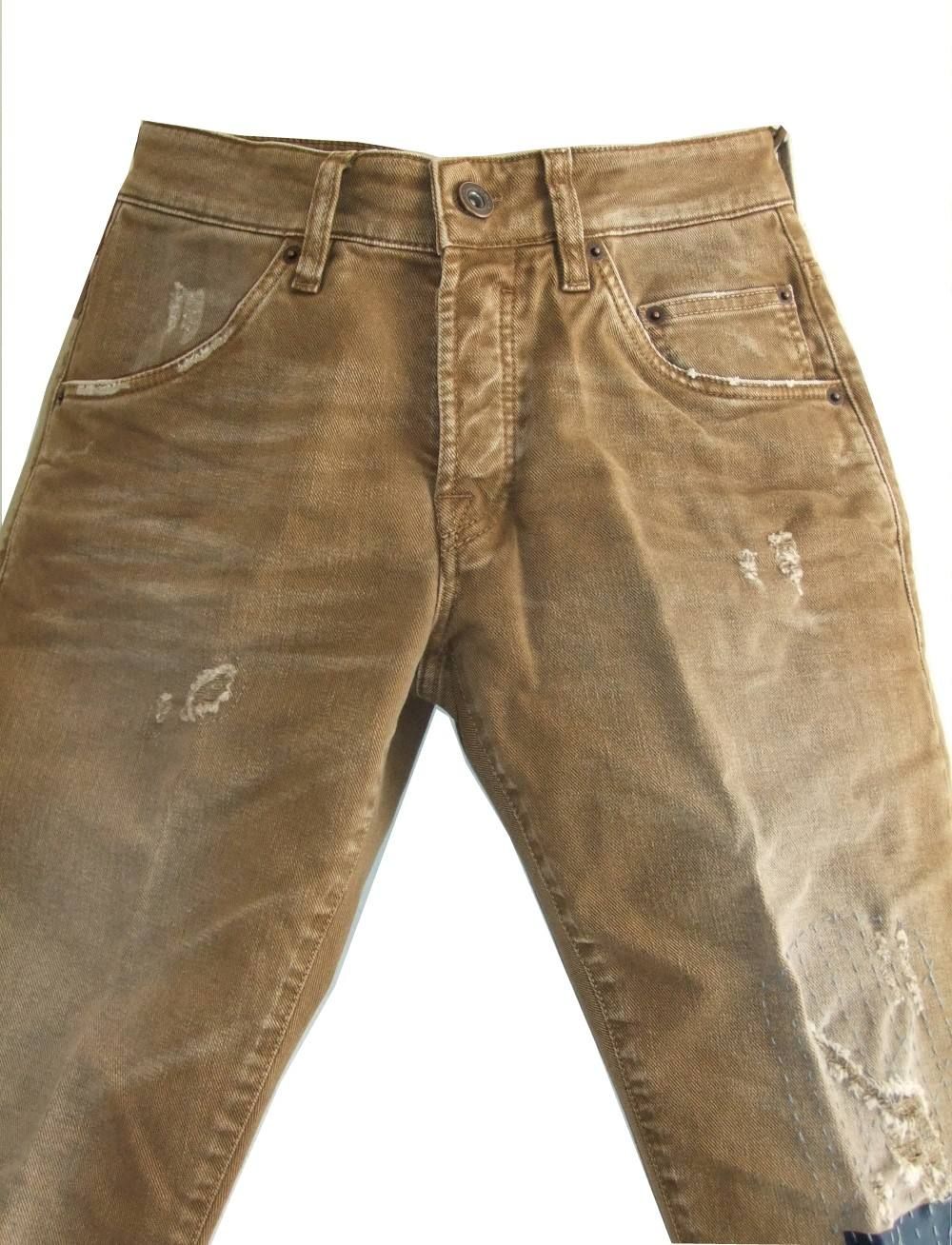 COLOR DAMAGE ANKLE CUT DENIM カラーダメージデニム