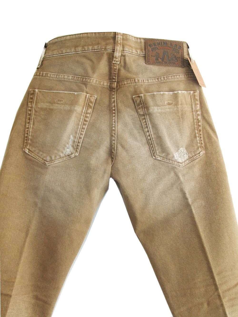 COLOR DAMAGE ANKLE CUT DENIM カラーダメージデニム