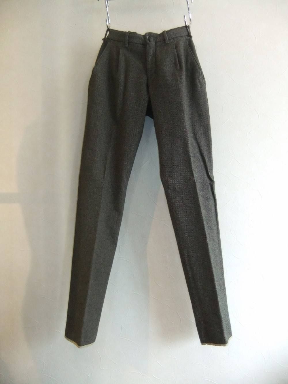 LARDINI (ラルディーニ) 1プリーツ コットン パンツ