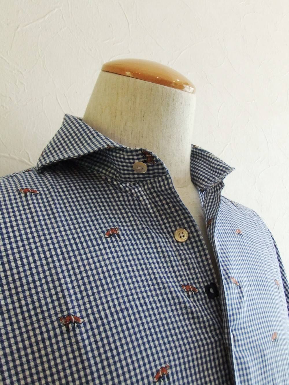 LARDINI (ラルディーニ) ギンガム チェック シャツ