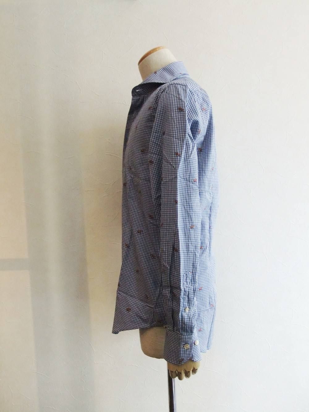 LARDINI (ラルディーニ) ギンガム チェック シャツ