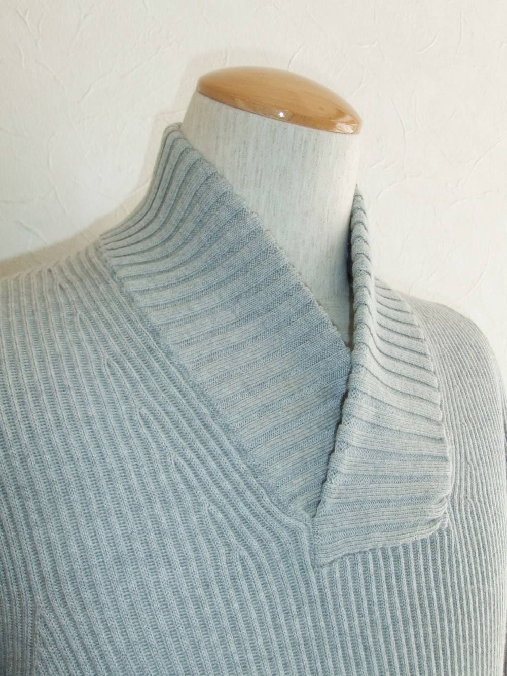 ショールカラー V/N RIB KNIT 505C2