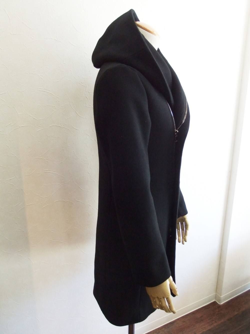WRAP HOODED COAT