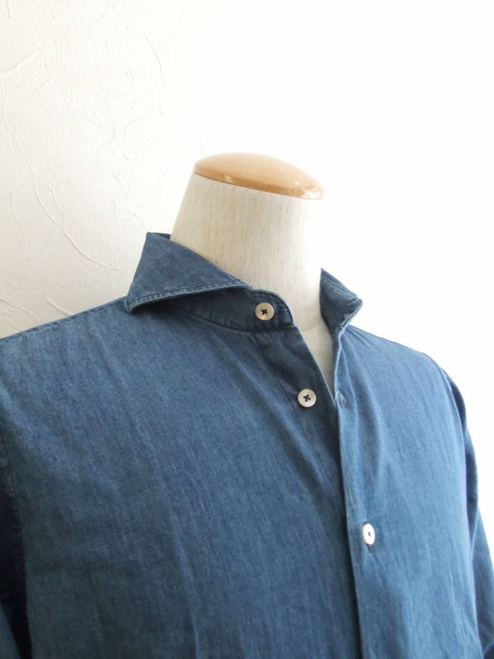 LARDINI (ラルディーニ) コットン ダンガリー シャツ