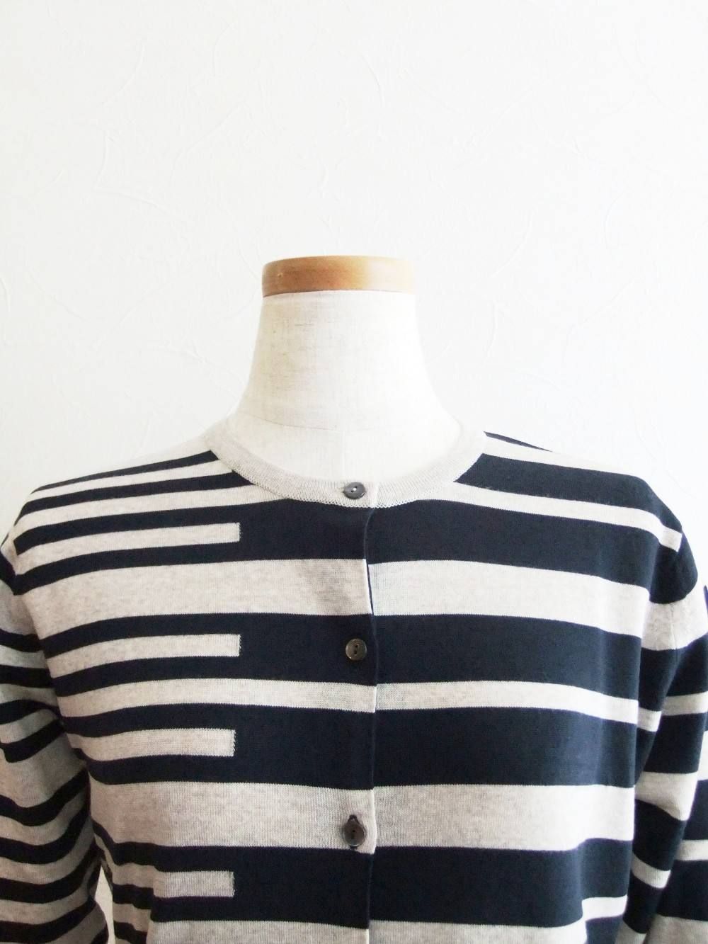 NEW BASIC C/N BORDER CARDIGAN (MID N)