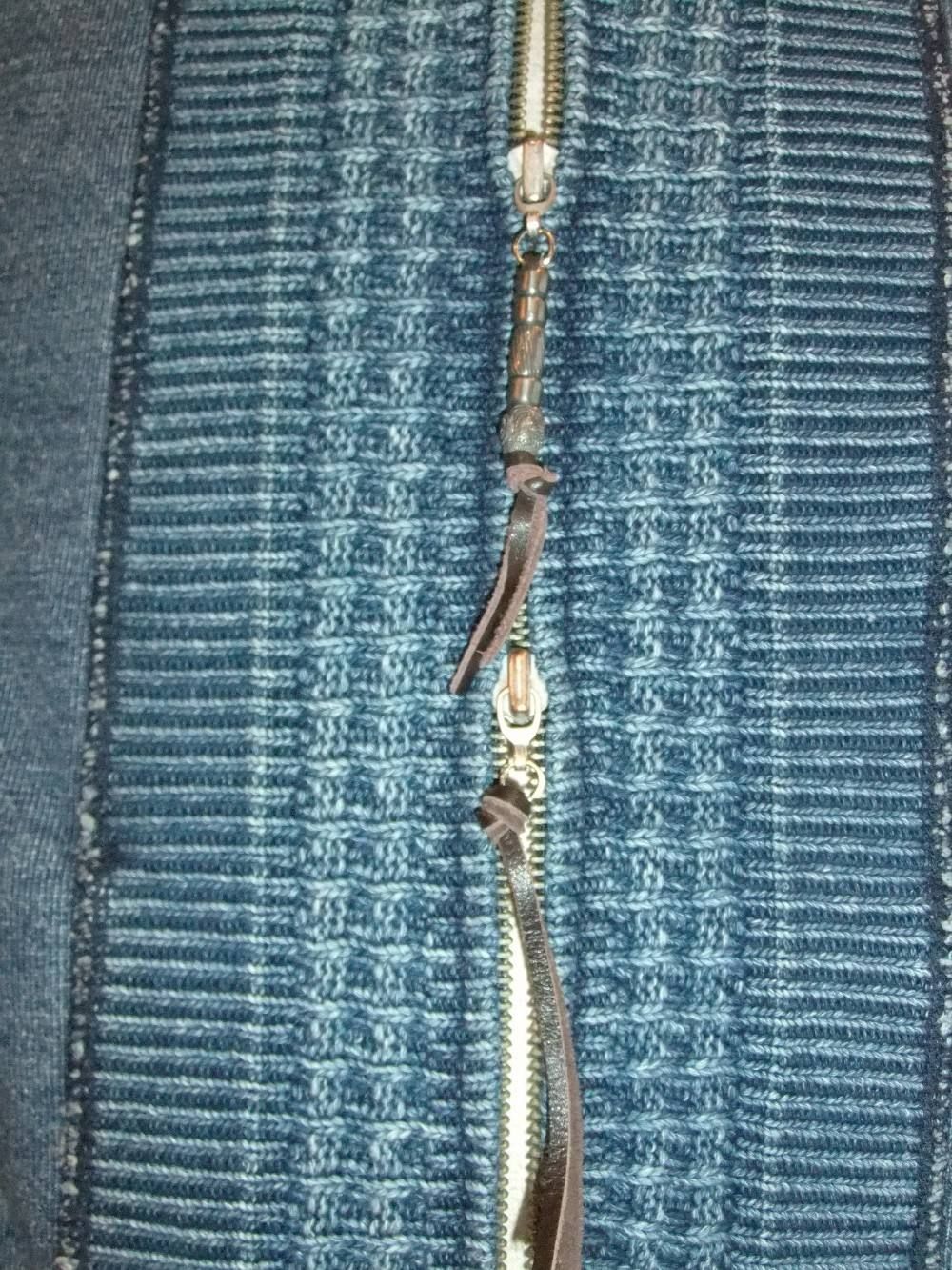 INDIGO ZIP UP HOODIE