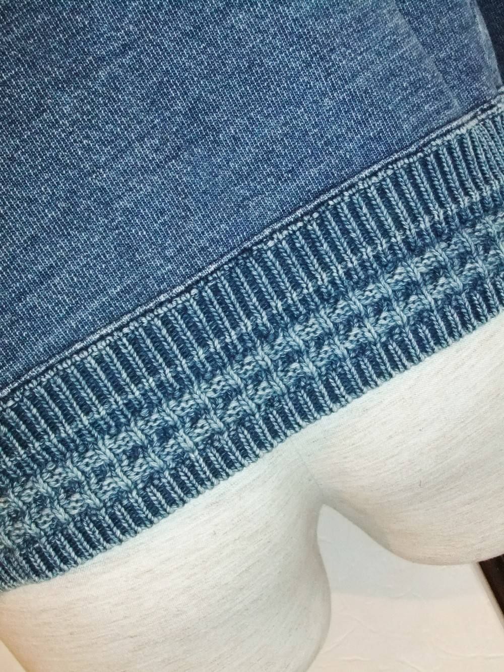 INDIGO ZIP UP HOODIE