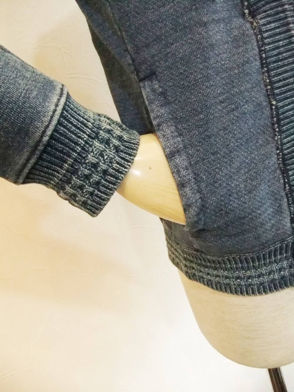 INDIGO ZIP UP HOODIE