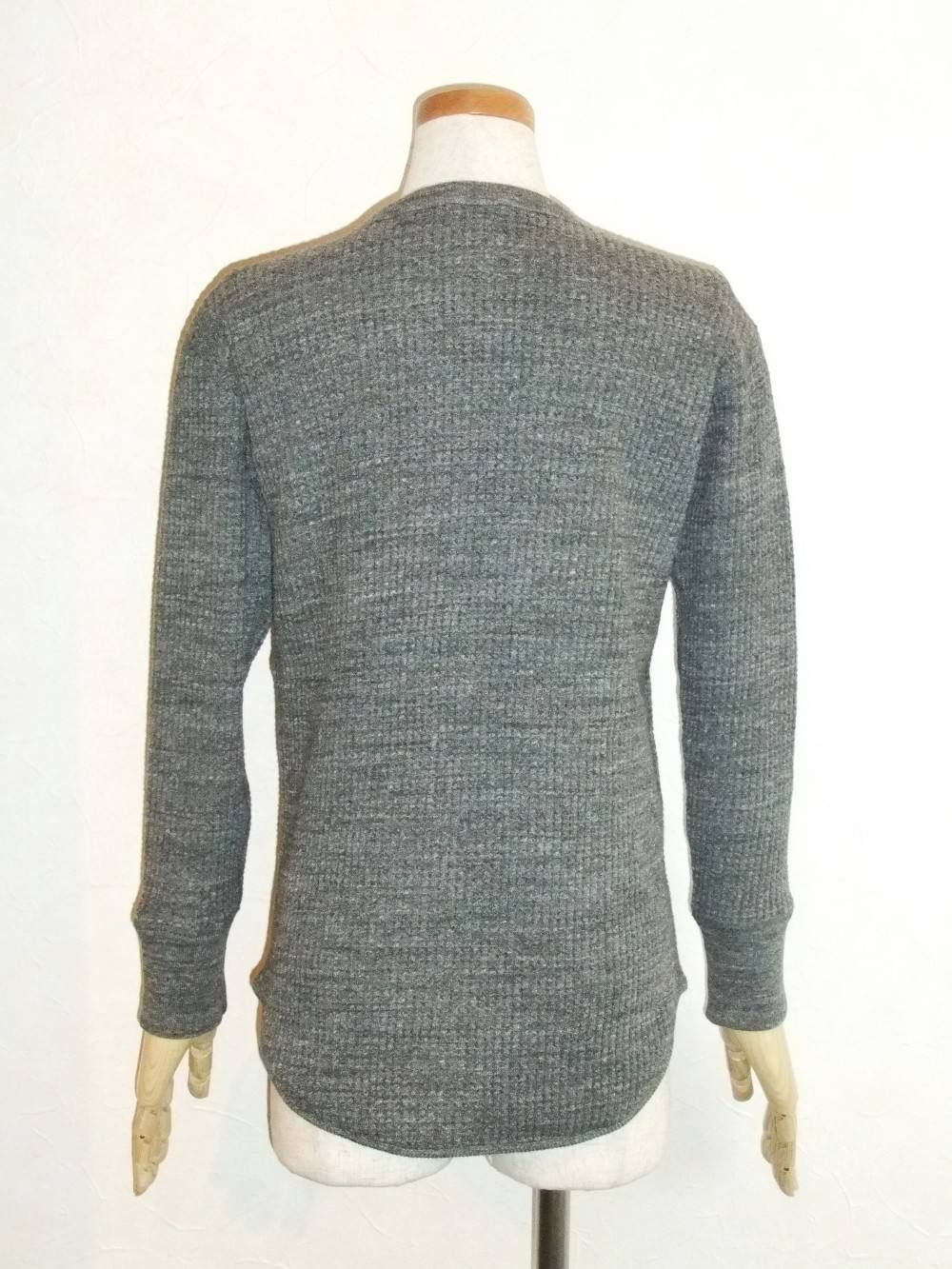 WAFFLE CREW NECK SWEAT (C.GY)