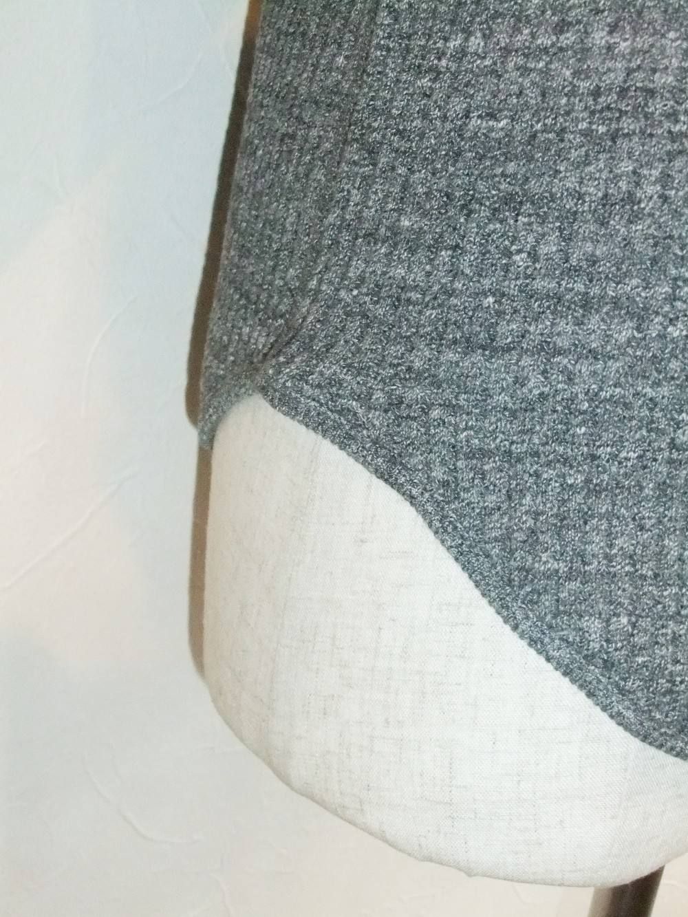 WAFFLE CREW NECK SWEAT (C.GY)