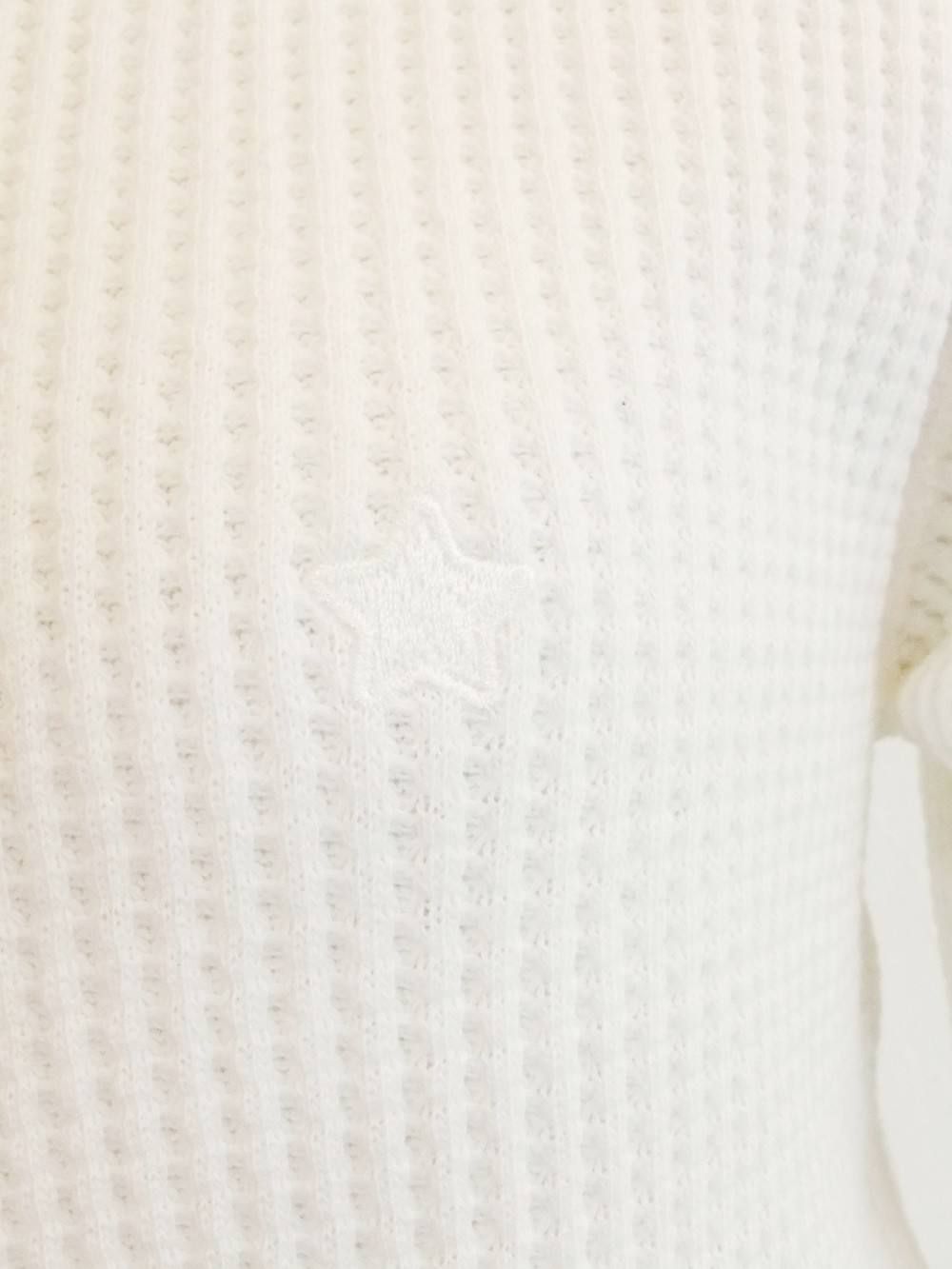 WAFFLE CREW NECK SWEAT (WH)