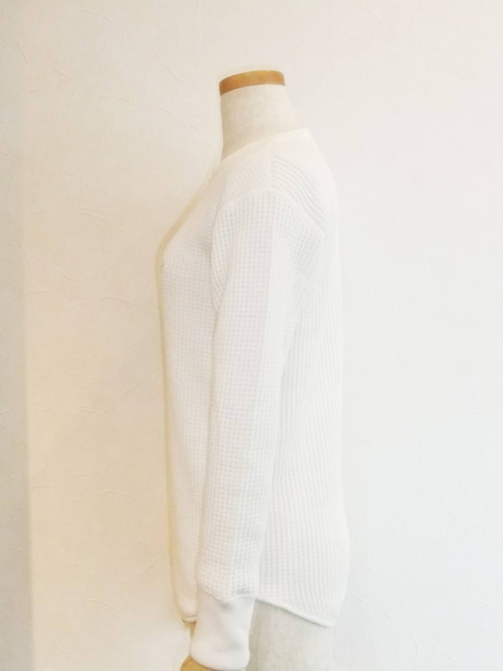 WAFFLE CREW NECK SWEAT (WH)