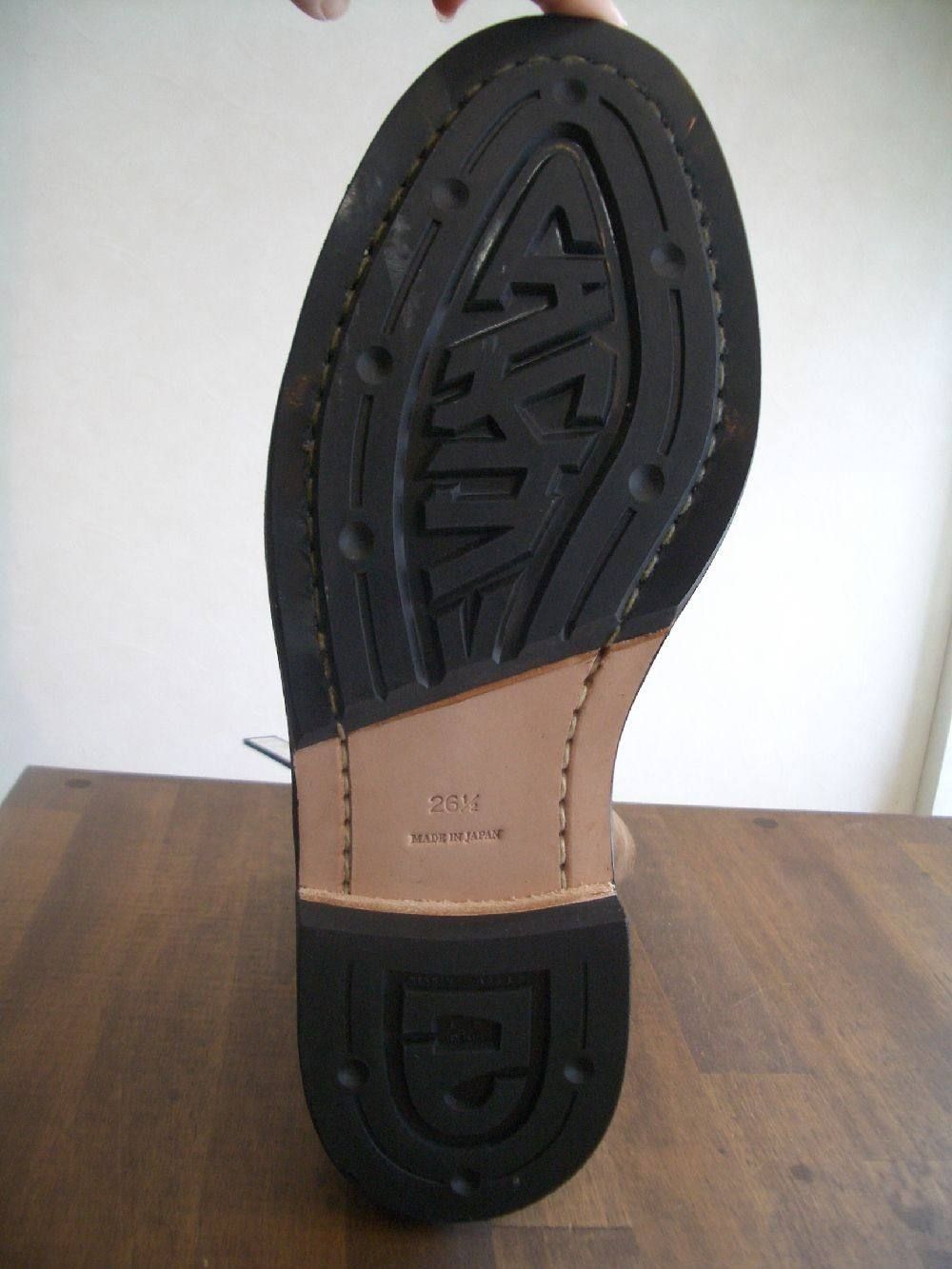 バックジップ カーフスウェードレザーソールブーツ GAVROCHE 559-01 (BLACK)