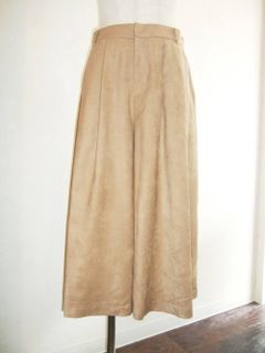 フェイクスウェードガウチョパンツ