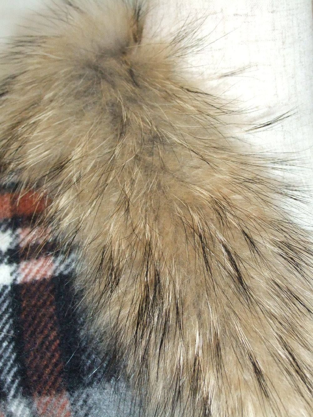 WOOL CHECK + FUR VEST