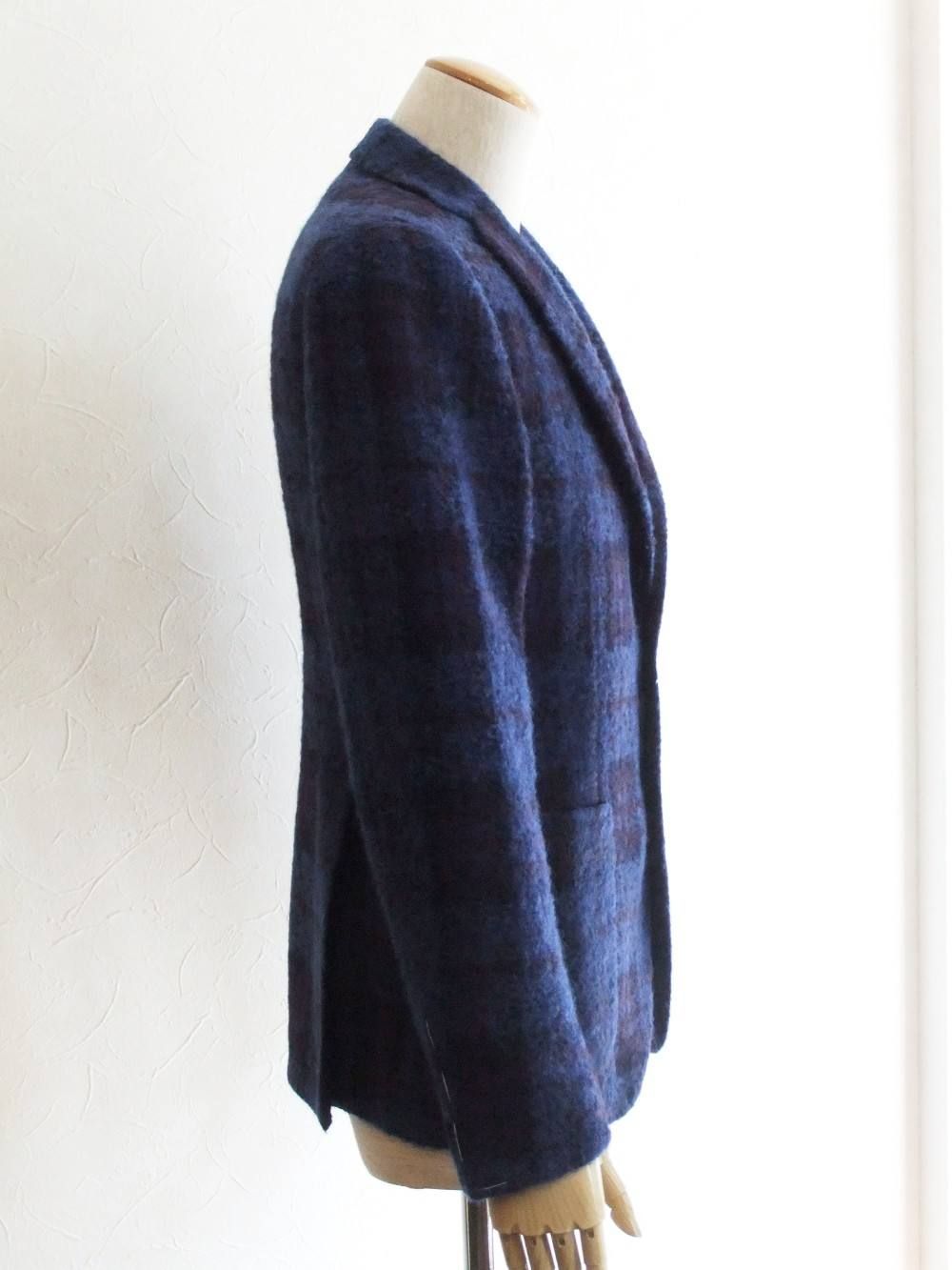 WOOL MOHAIR ALPACA SINGLE JACKET   MT22K-56QIT121