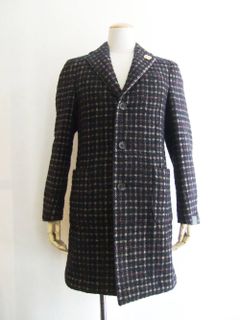 LARDINI (ラルディーニ) チェック シングル チェスター コート