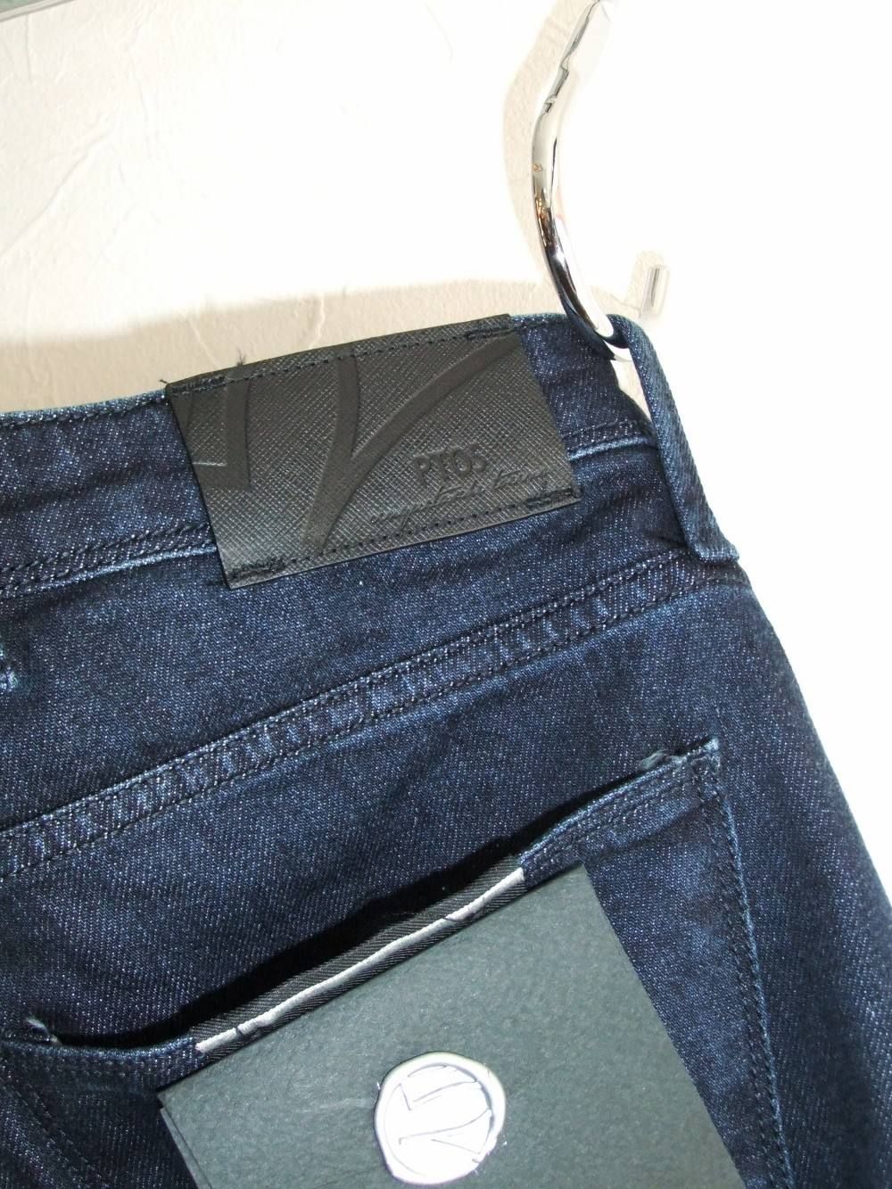 EXCLUSIVE COLOUR DOTS INSIDE PRINTED STRETCH DENIM(ストレッチデニム)
