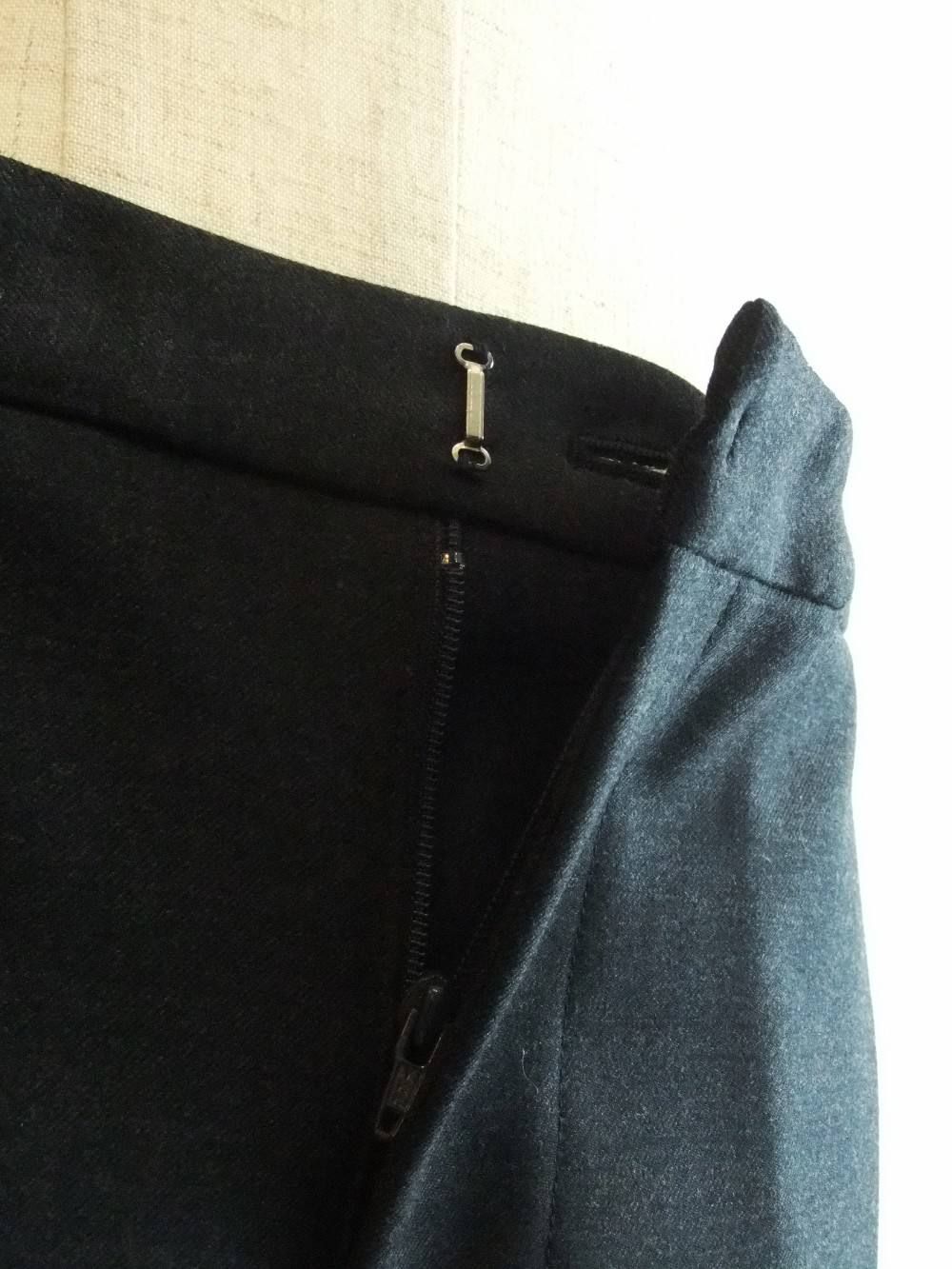 ウール混ストレッチ スラックス