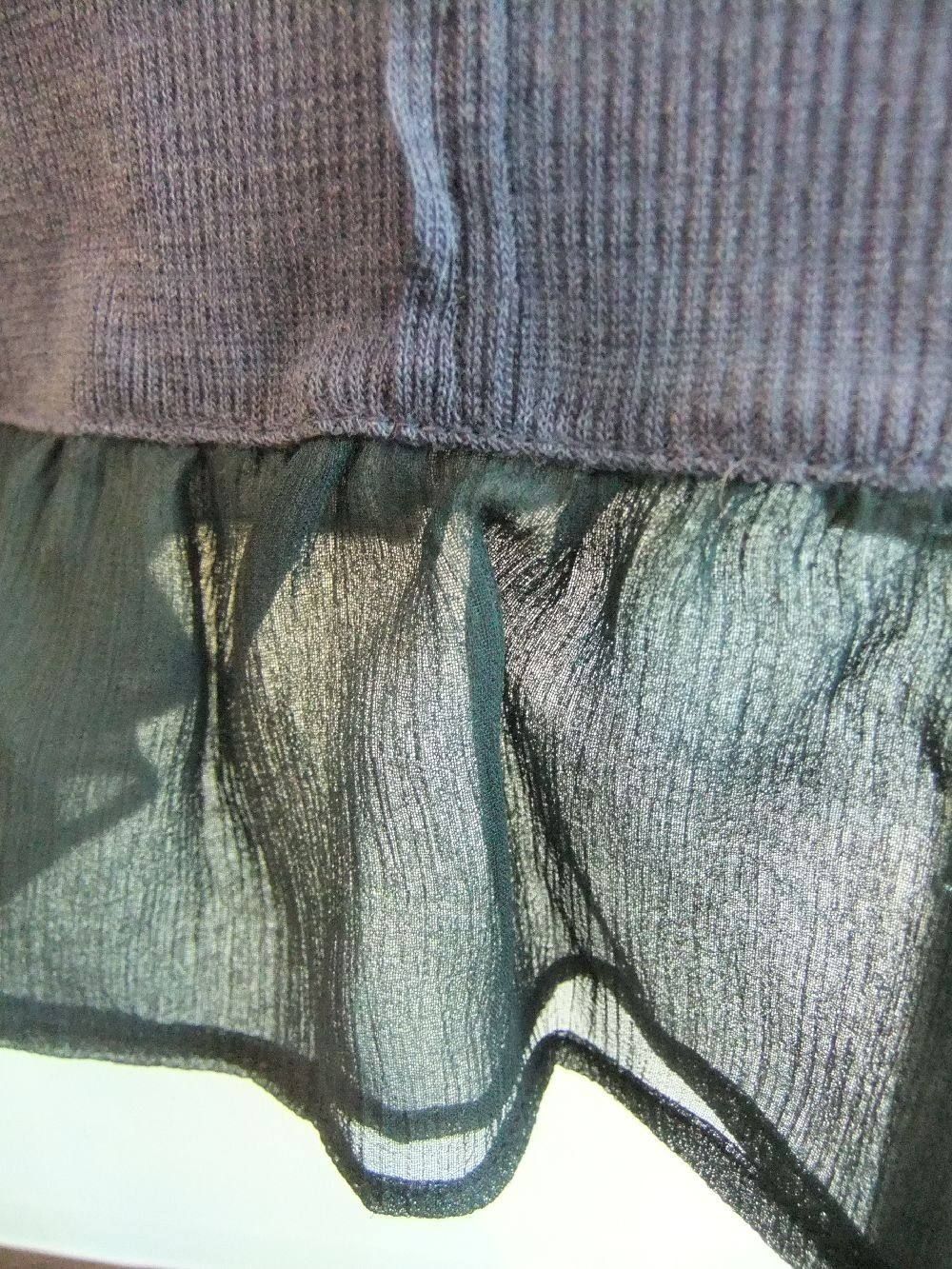 FRILL LONG LENGTH CRUE NECK