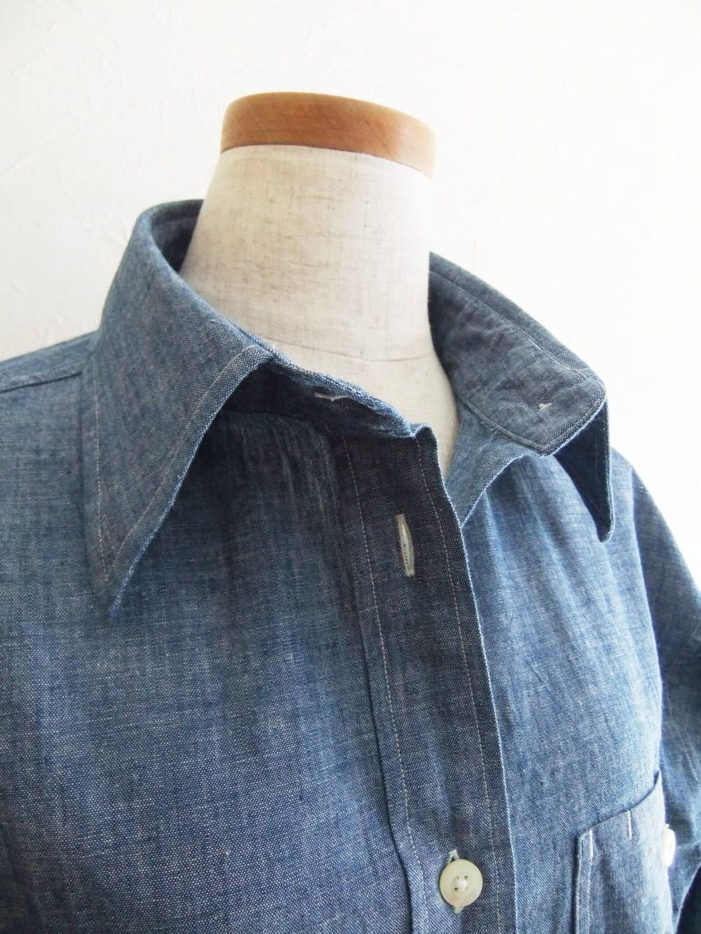 かせ染ダンガリーセルビッチSHIRT