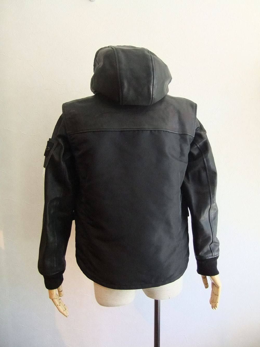 3way レザーブルゾン (BLACK)