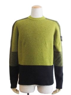 STONE ISLAND (ストーン アイランド) バイカラー ニット