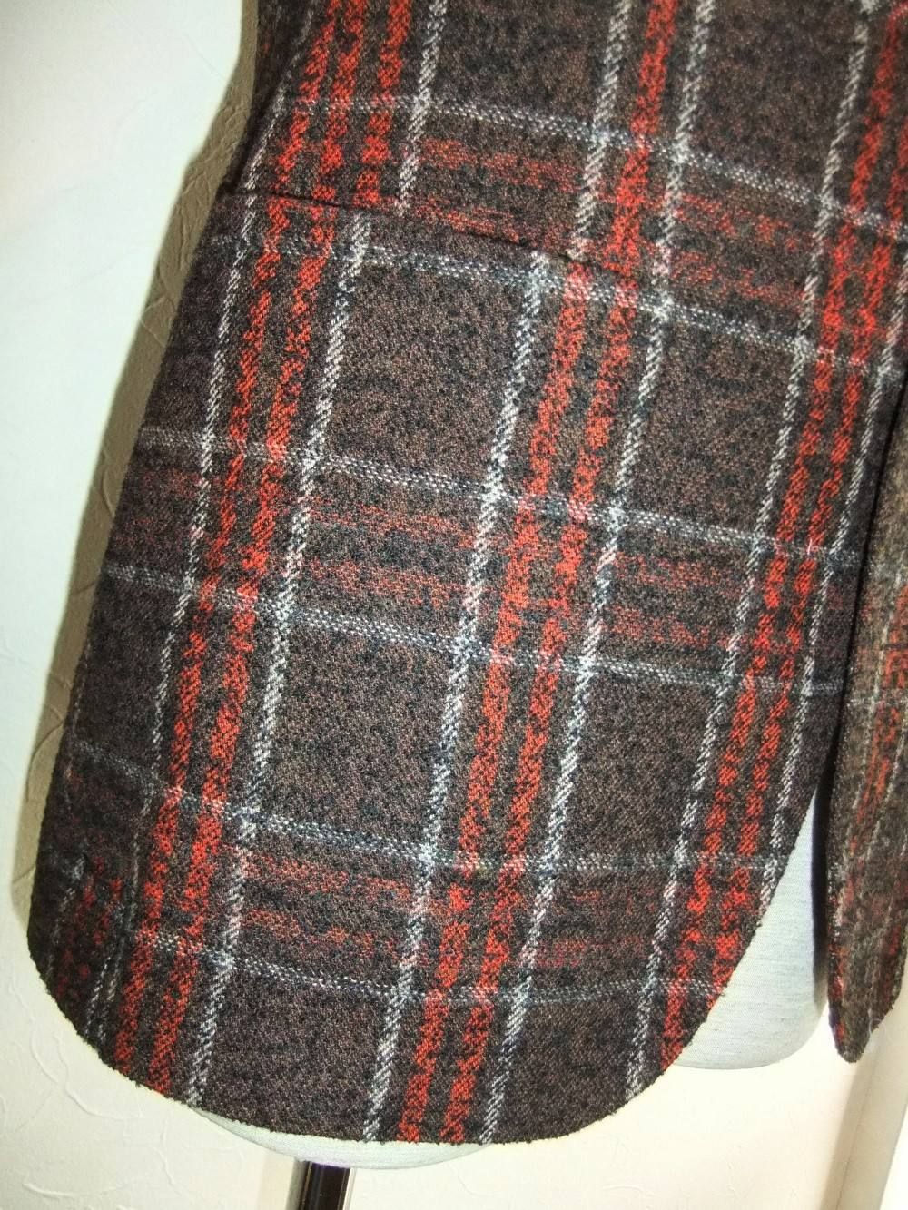 WOOL CHECK JACKET MC22K-24QIG091