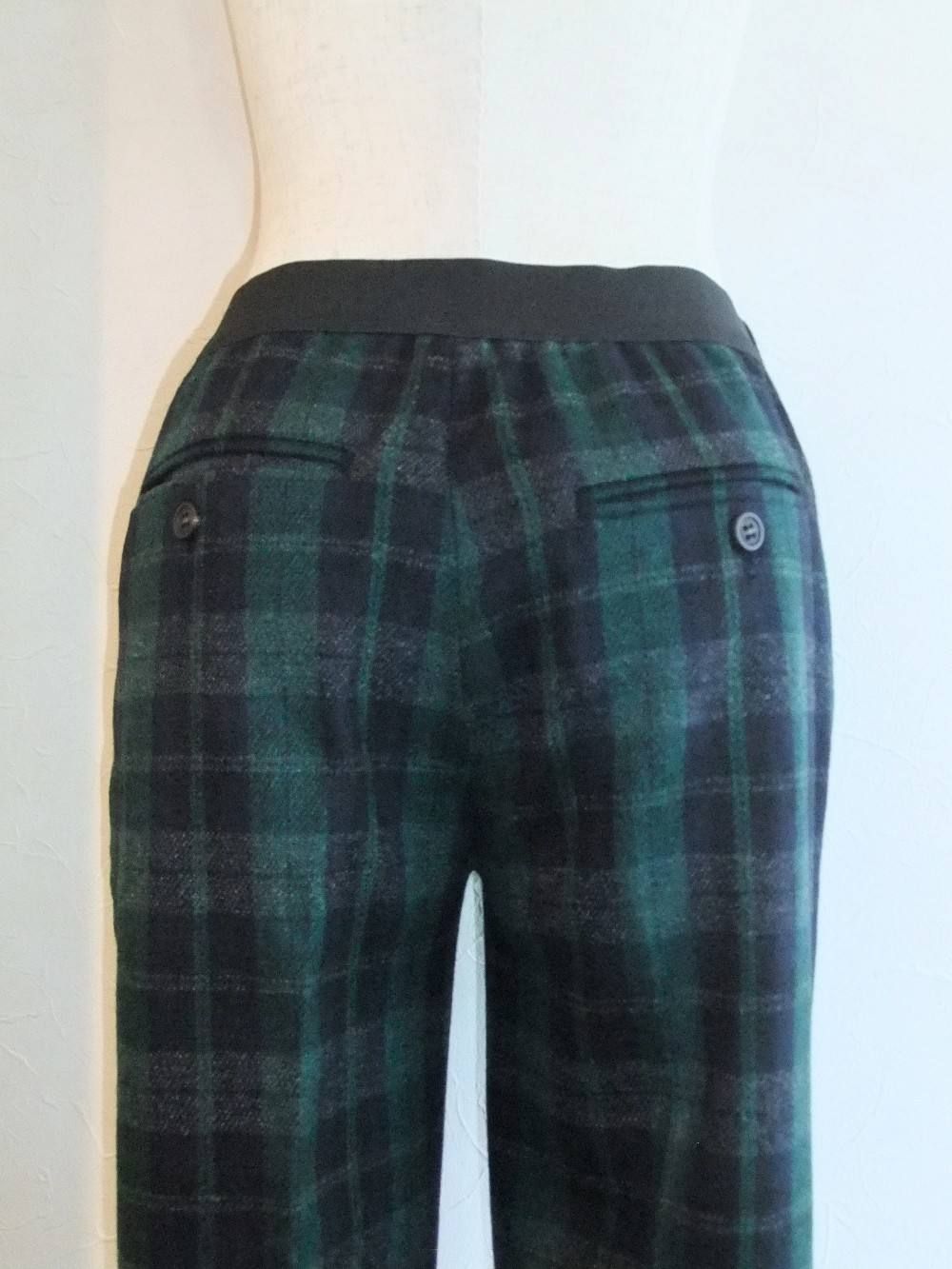 CHECK STRETCH PANTS