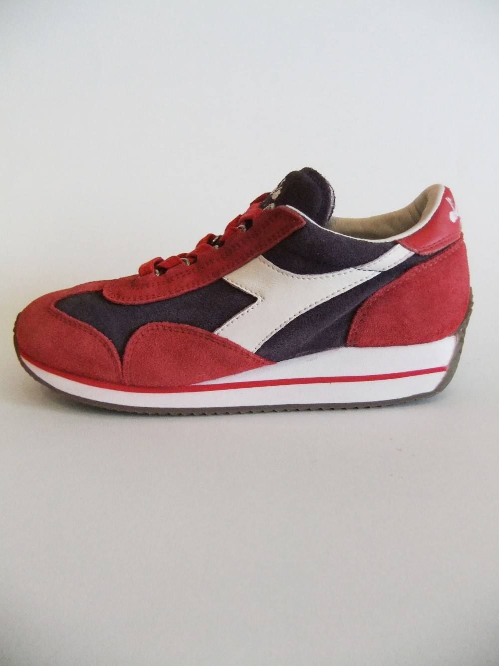 DIADORA HERITAGE - diadora (ディアドラ) レザー スニーカー レッド