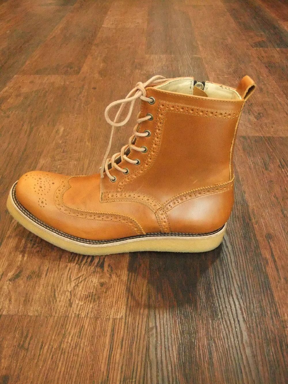 ホーウィンオイルステアーウィングチップブーツ (BROWN)