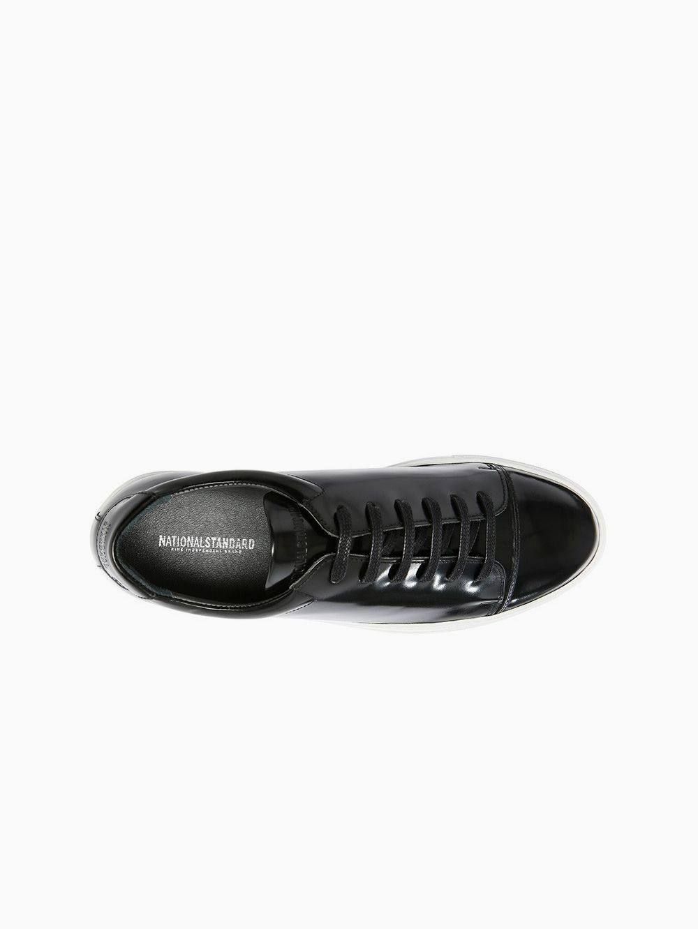 NAVY SPAZZOLATO レザースニーカー  (ネイビー)