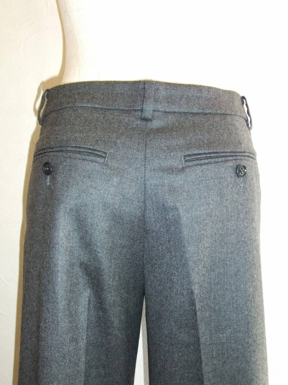 WOOL STRETCH WIDE PANTS ワイドパンツ