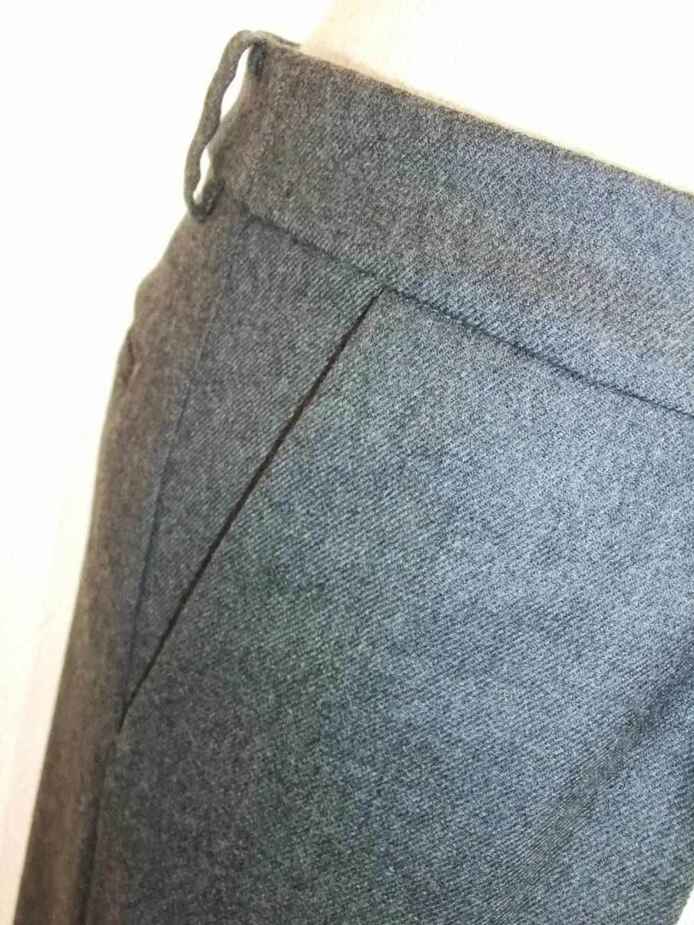 WOOL STRETCH WIDE PANTS ワイドパンツ