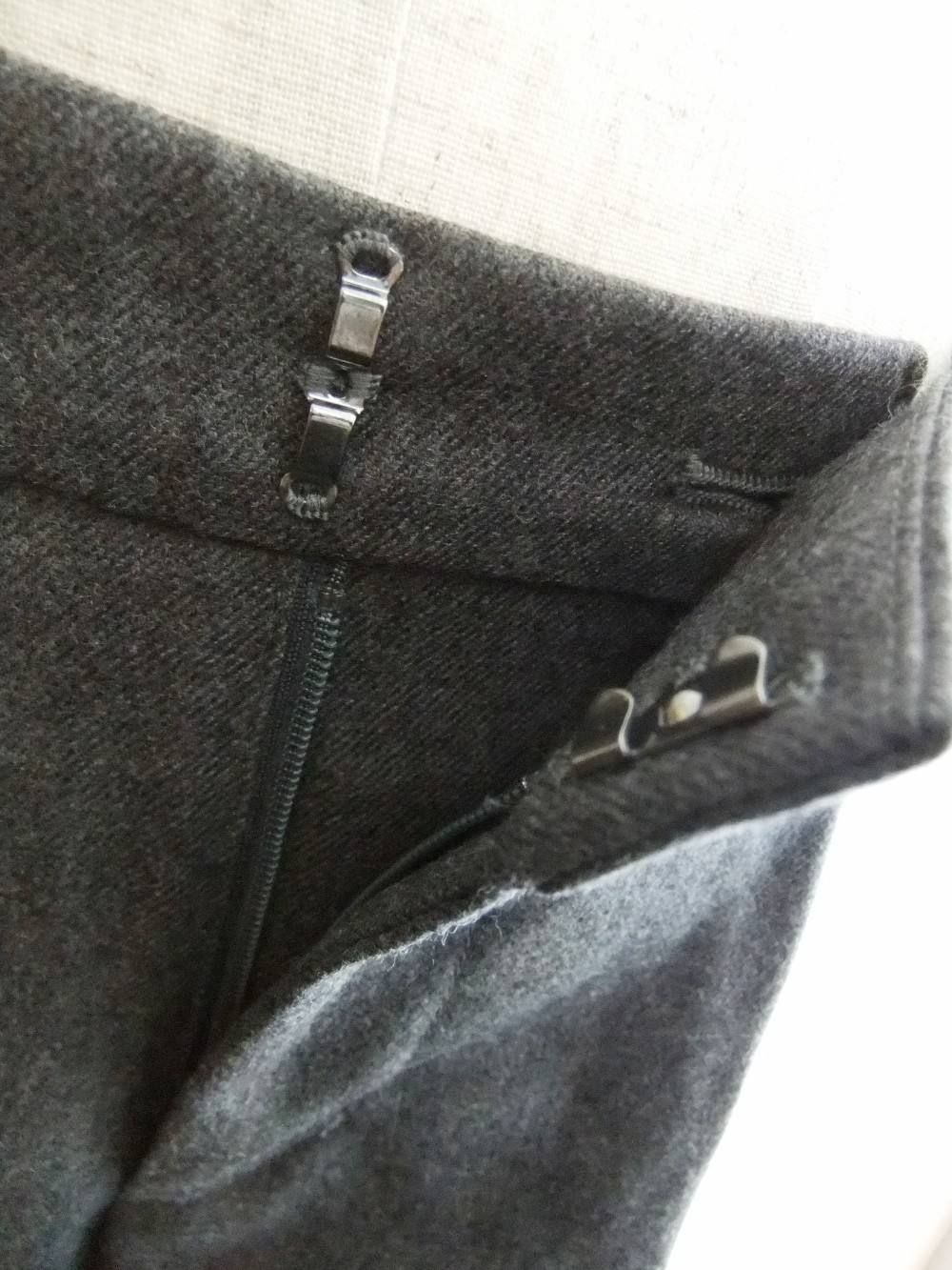 WOOL STRETCH WIDE PANTS ワイドパンツ