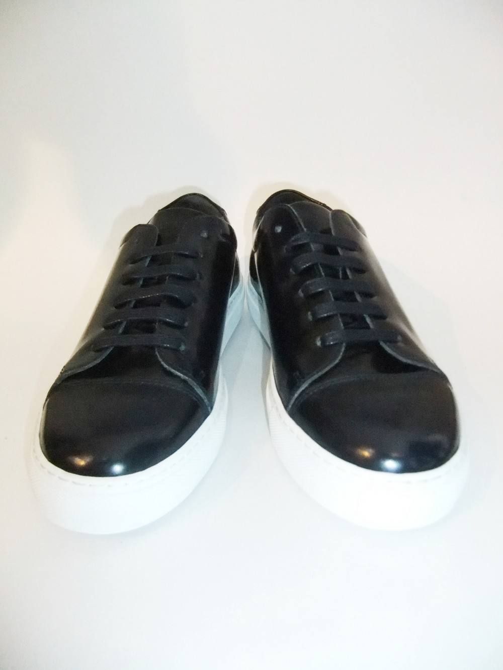 NAVY SPAZZOLATO レザースニーカー  (ネイビー)