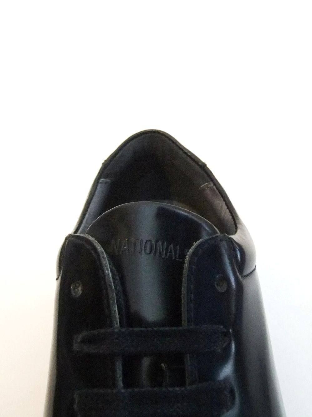 NAVY SPAZZOLATO レザースニーカー  (ネイビー)