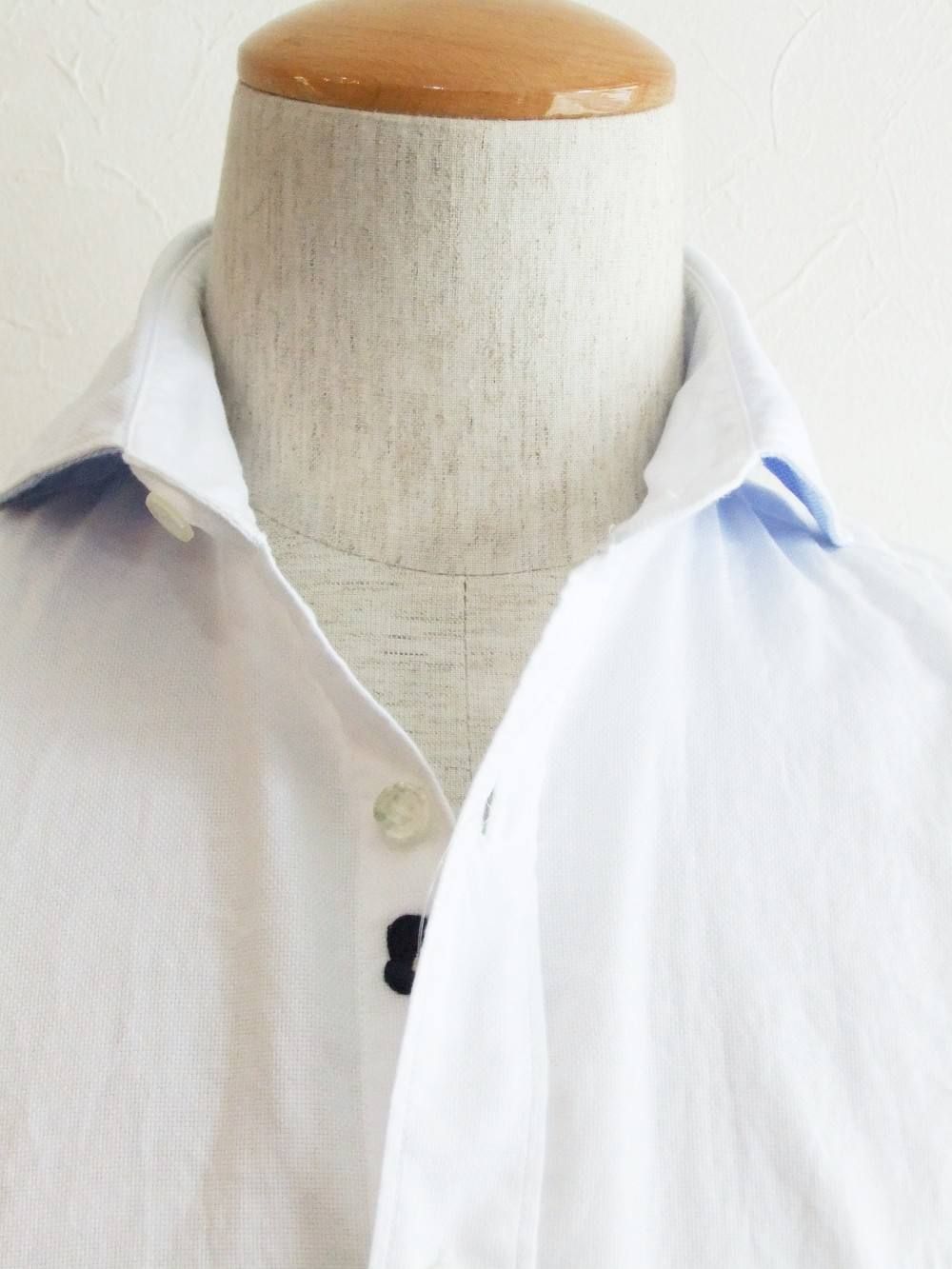 LARDINI セミワイドカラーシャツ